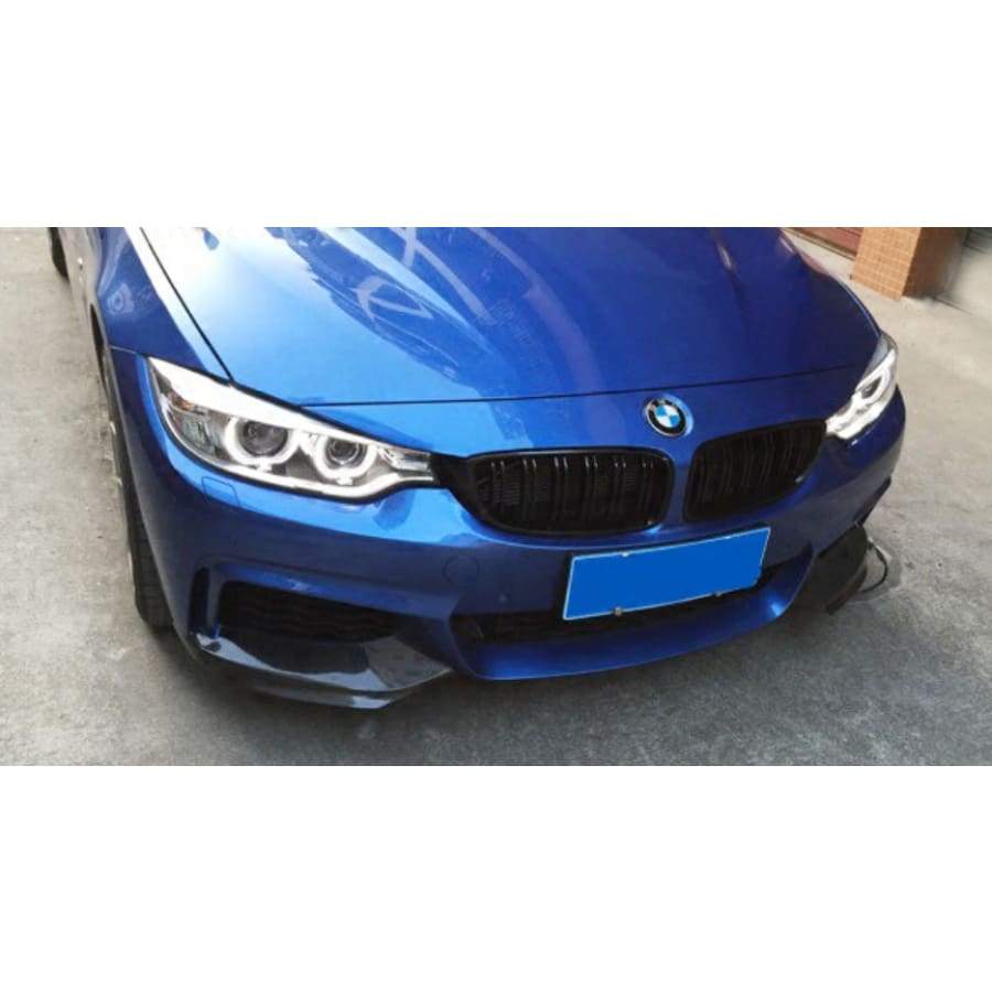 BMW 4 Series (F32/F33/F36) M Performance Style Carbon Fibre Front Splitters - Twenty Two Tuning Front Lip