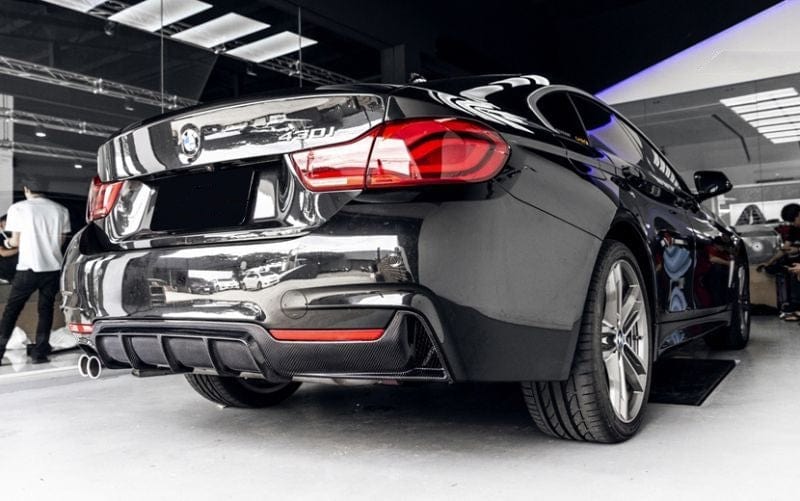 BMW 4 Series (F32/F33/F36) M Performance Style Carbon Fibre Rear Diffuser - Twenty Two Tuning Rear Diffuser