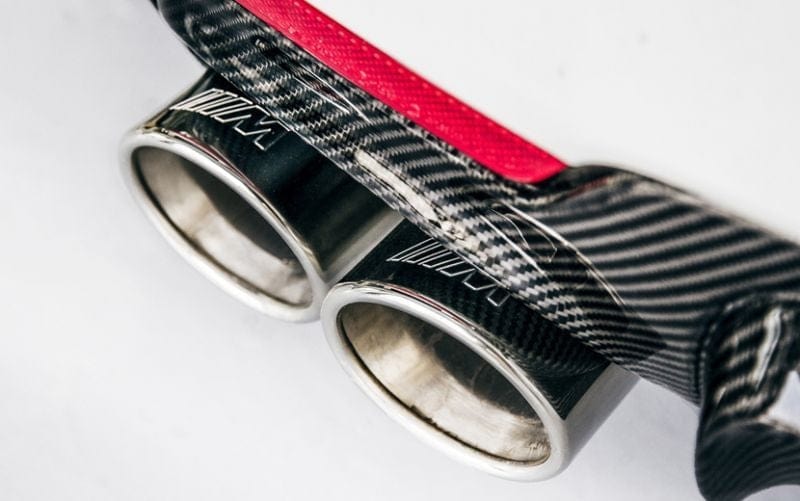 BMW 4 Series (F32/F33/F36) M Performance Style Quad Pipe Carbon Fibre Rear Diffuser - Twenty Two Tuning Rear Diffuser