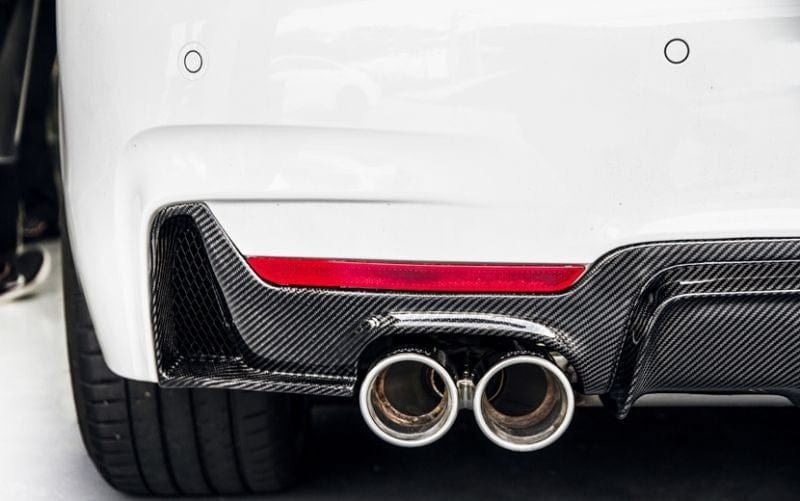 BMW 4 Series (F32/F33/F36) M Performance Style Quad Pipe Carbon Fibre Rear Diffuser - Twenty Two Tuning Rear Diffuser