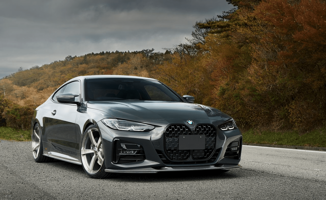 BMW 4 Series (G22/G23) 3D Style Carbon Fibre Front Lip Spoiler - Twenty Two Tuning Front Lip