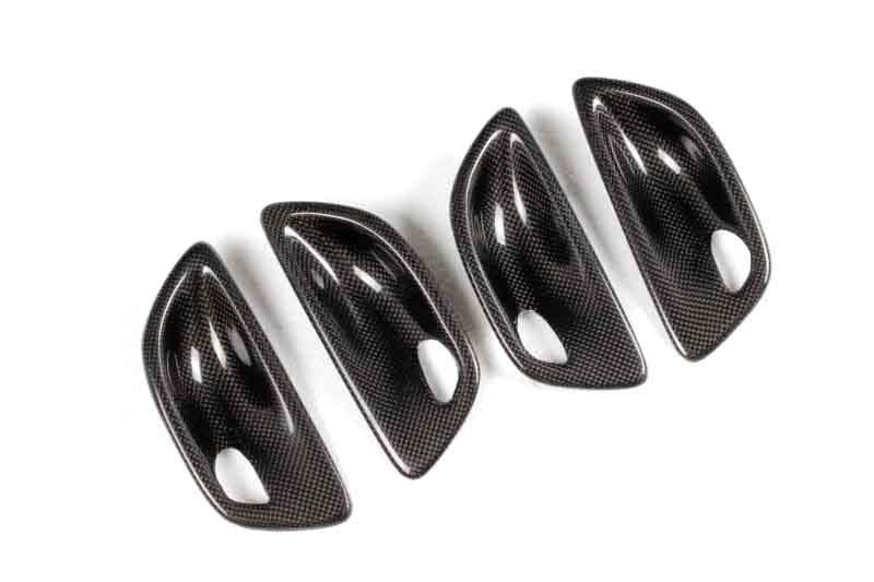 BMW 5 Series (F10/F11/F18) Add-On Carbon Fibre Interior Door Handle Set - Twenty Two Tuning Interior Parts & Accessories