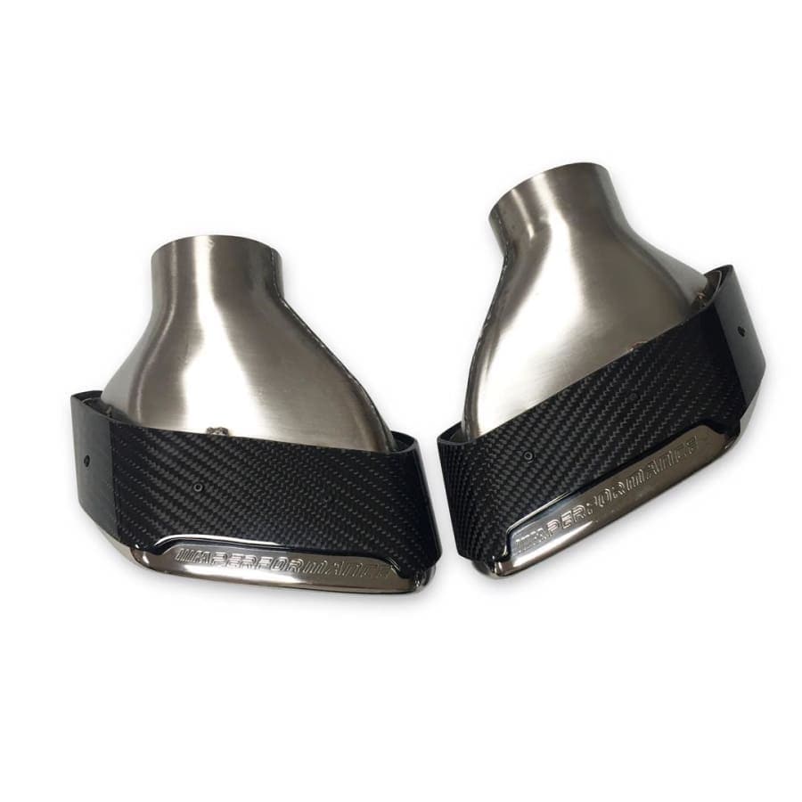 BMW 5 Series (G30/G31) M Performance Style Carbon Fibre Exhaust Tips - Twenty Two Tuning Exhaust Tips