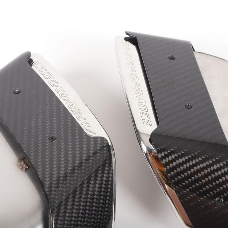 BMW 5 Series (G30/G31) M Performance Style Carbon Fibre Exhaust Tips - Twenty Two Tuning Exhaust Tips