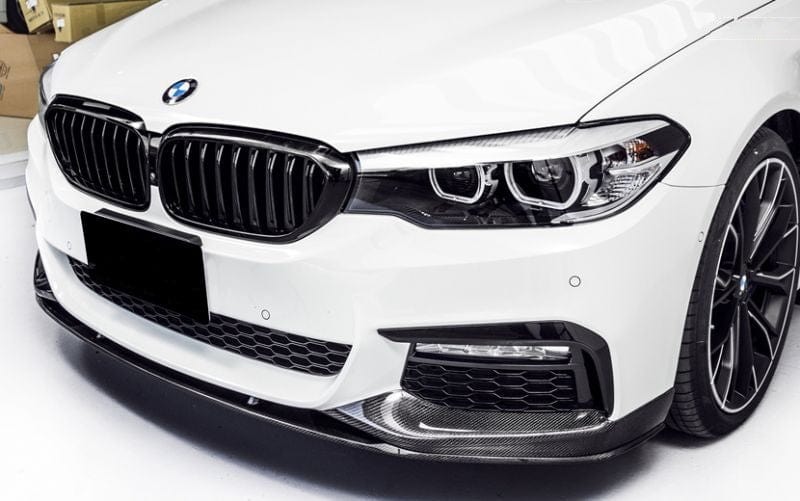 BMW 5 Series (G30/G31) M Performance Style Carbon Fibre Front Lip Spoiler - Twenty Two Tuning Front Lip
