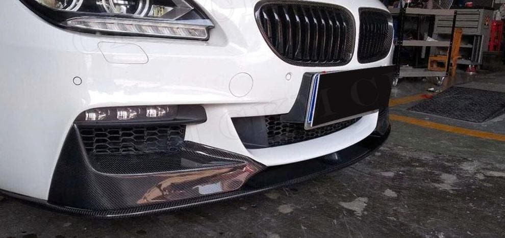 BMW 6 Series F06/F12/F13 M Performance Style Carbon Fibre Front Lip Spoiler - Twenty Two Tuning Front Lip