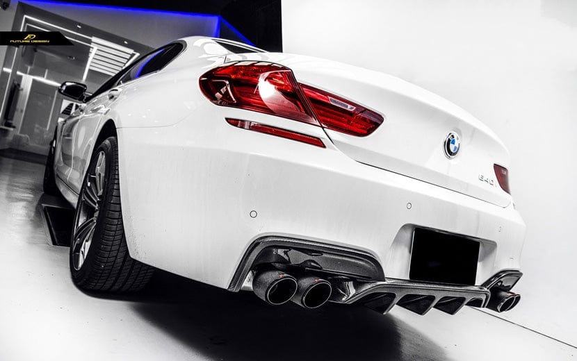 BMW 6 Series/M6 (F06/F12/F13) M Performance Style Carbon Fibre Rear Diffuser - Twenty Two Tuning Rear Diffuser
