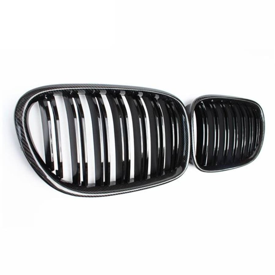BMW 7 Series (F01/F02)  M Style Carbon Fibre Front Grilles - Twenty Two Tuning Front Grille
