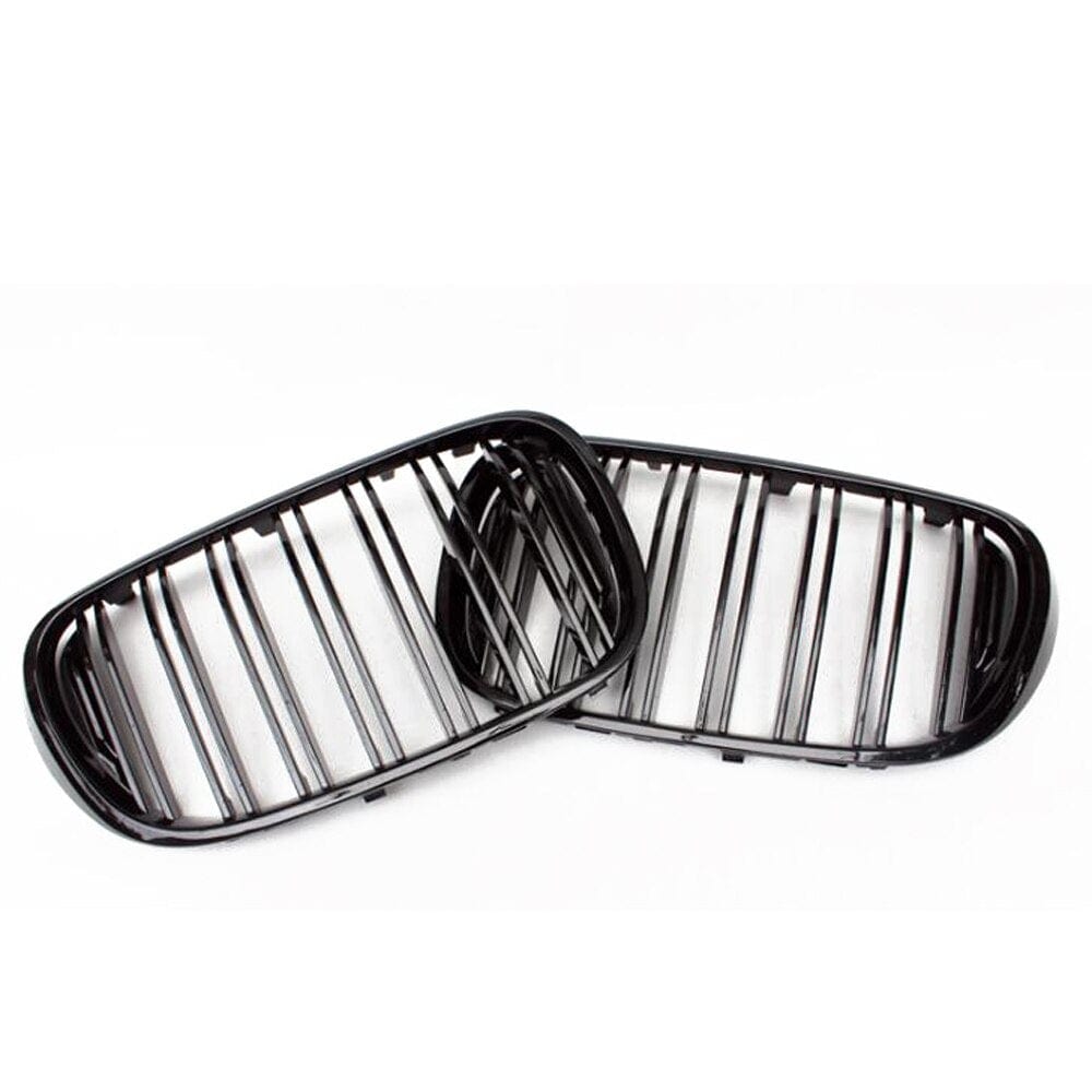 BMW 7 Series G11/G12 Pre-Facelift M Style Gloss Black Front Grilles - Twenty Two Tuning Front Grille