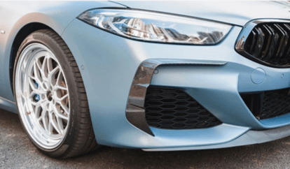 BMW 8 Series (G14/G15/G16) M Performance Style Carbon Fibre Front Bumper Canards - Twenty Two Tuning Front Canards/Bumper Inserts