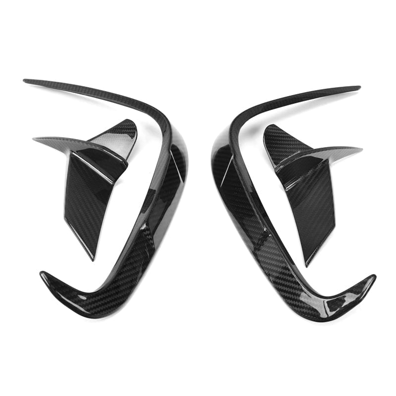 BMW 8 Series (G14/G15/G16) M Performance Style Carbon Fibre Rear Bumper Canards - Twenty Two Tuning Rear Canards