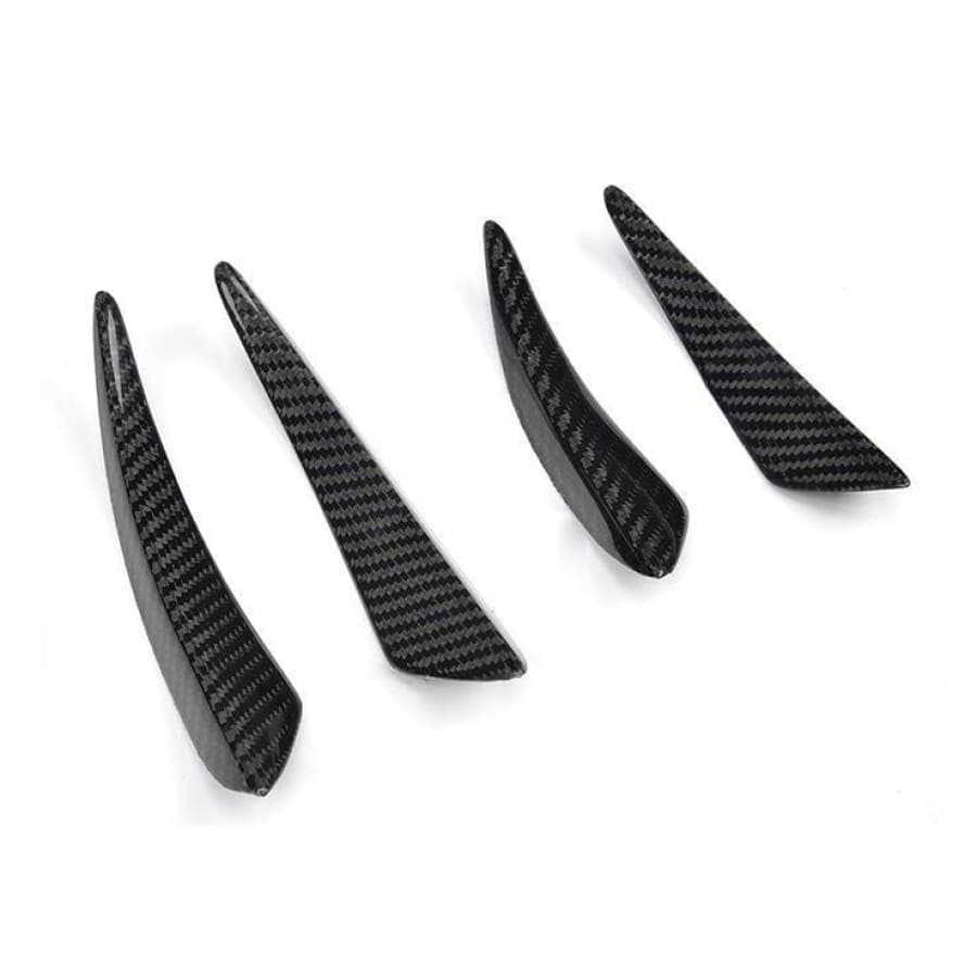 BMW/Audi Universal Carbon Fibre Front Bumper Canards - Twenty Two Tuning Front Canards/Bumper Inserts