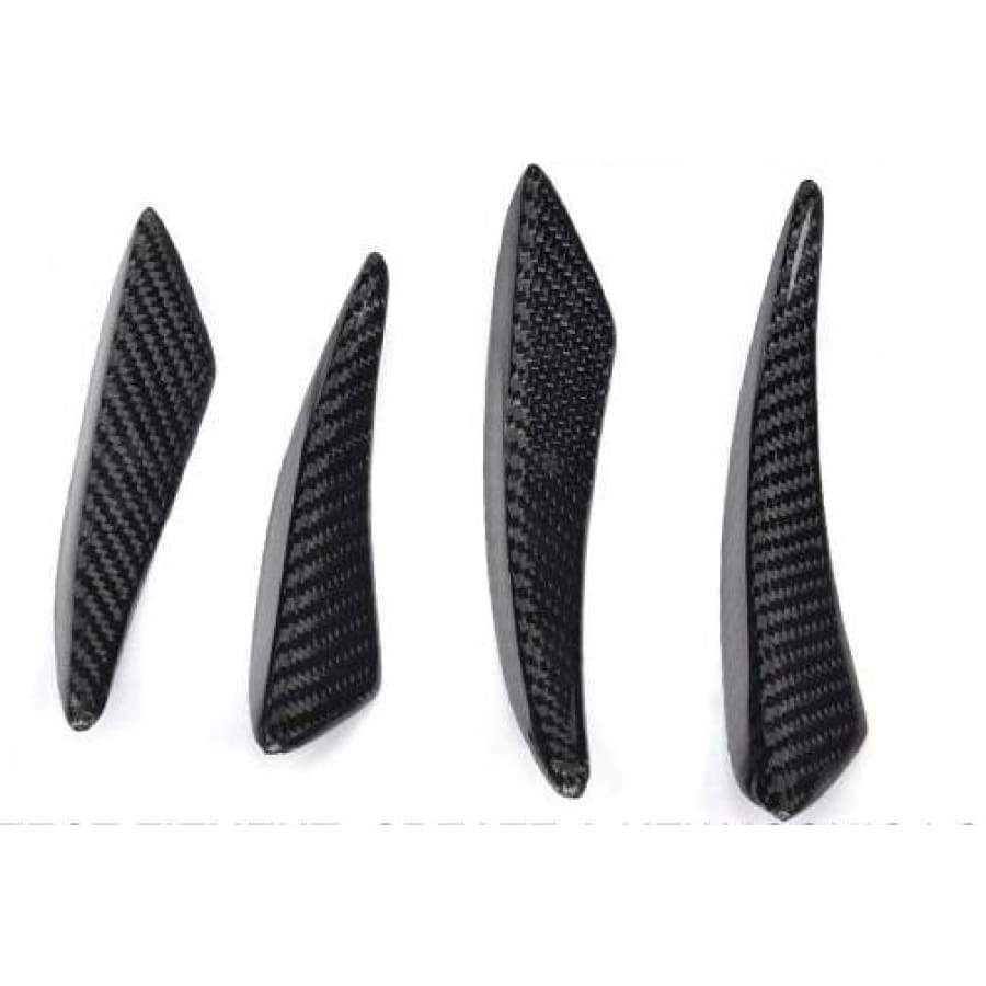 BMW/Audi Universal Carbon Fibre Front Bumper Canards - Twenty Two Tuning Front Canards/Bumper Inserts