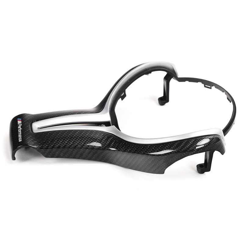 BMW (F8X) M Performance Style Carbon Fibre Steering Wheel Trim - Twenty Two Tuning Interior Parts & Accessories