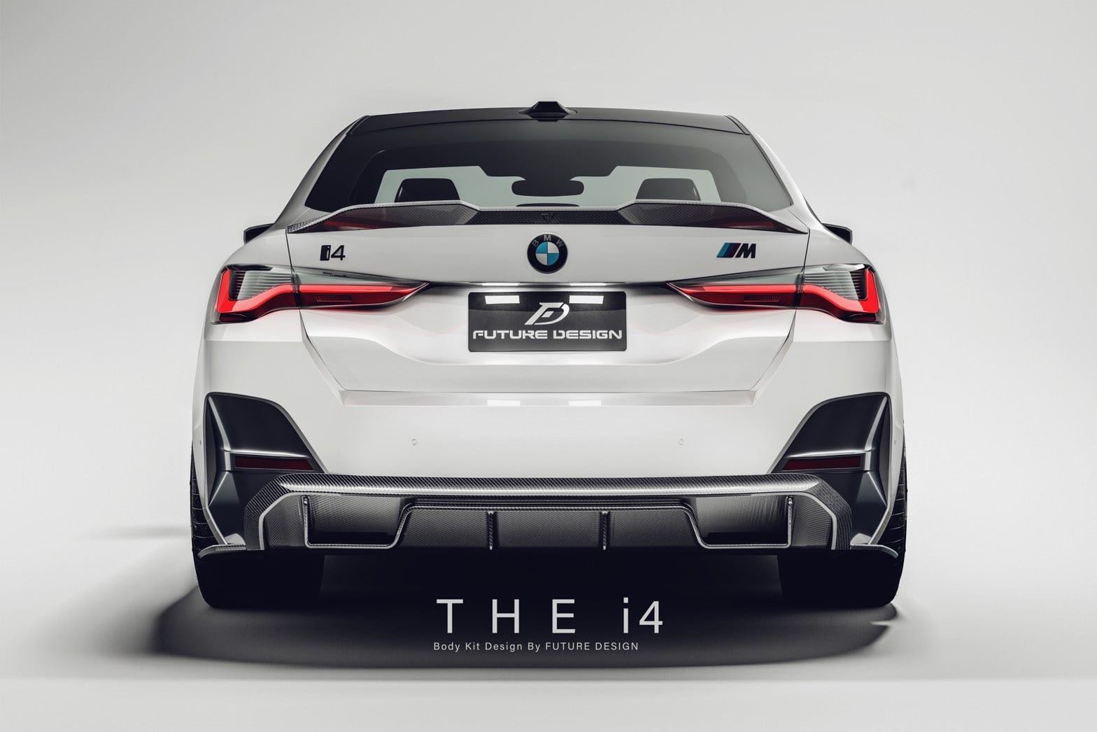 BMW I4 (G26) Future Design Carbon Fibre Rear Diffuser - Future Design Rear Diffuser