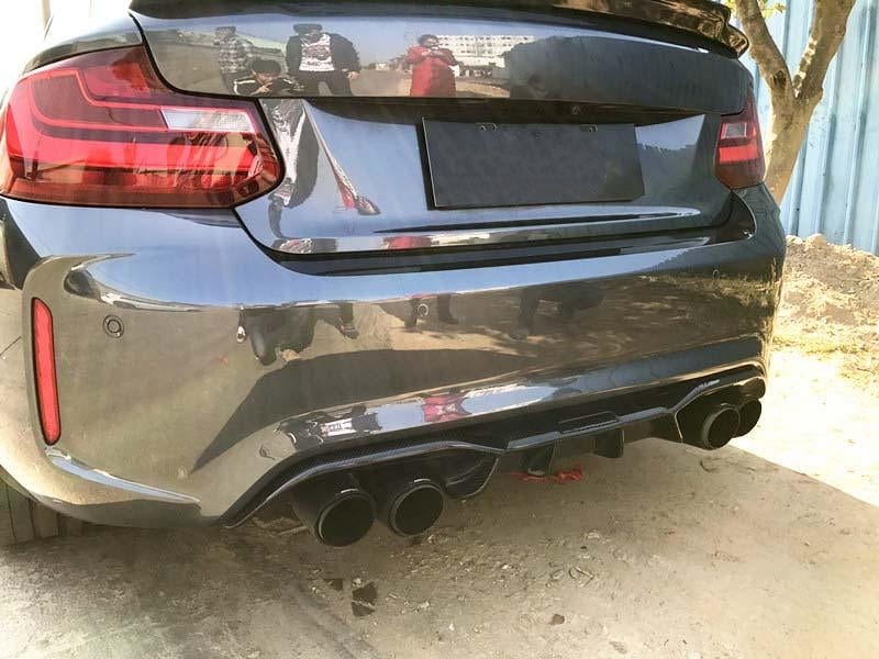 BMW M2 (F87) AK Style Carbon Fibre Rear Diffuser - Twenty Two Tuning Rear Diffuser