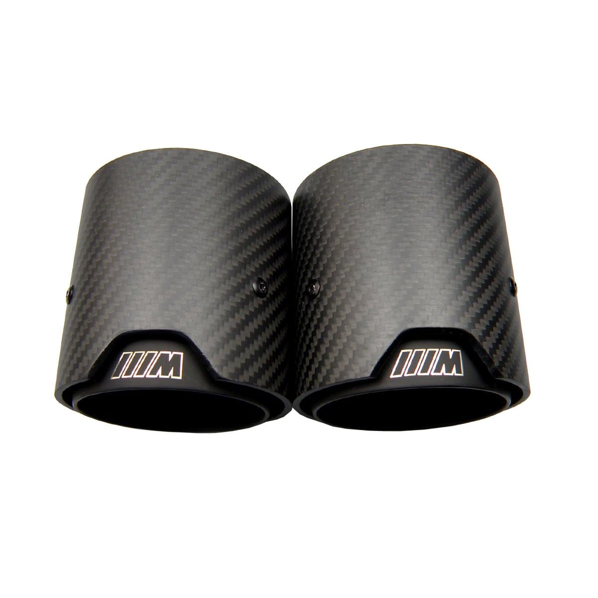 BMW M2 (F87) Black M Performance Style Carbon Fibre Exhaust Tips - Twenty Two Tuning Exhaust Tips