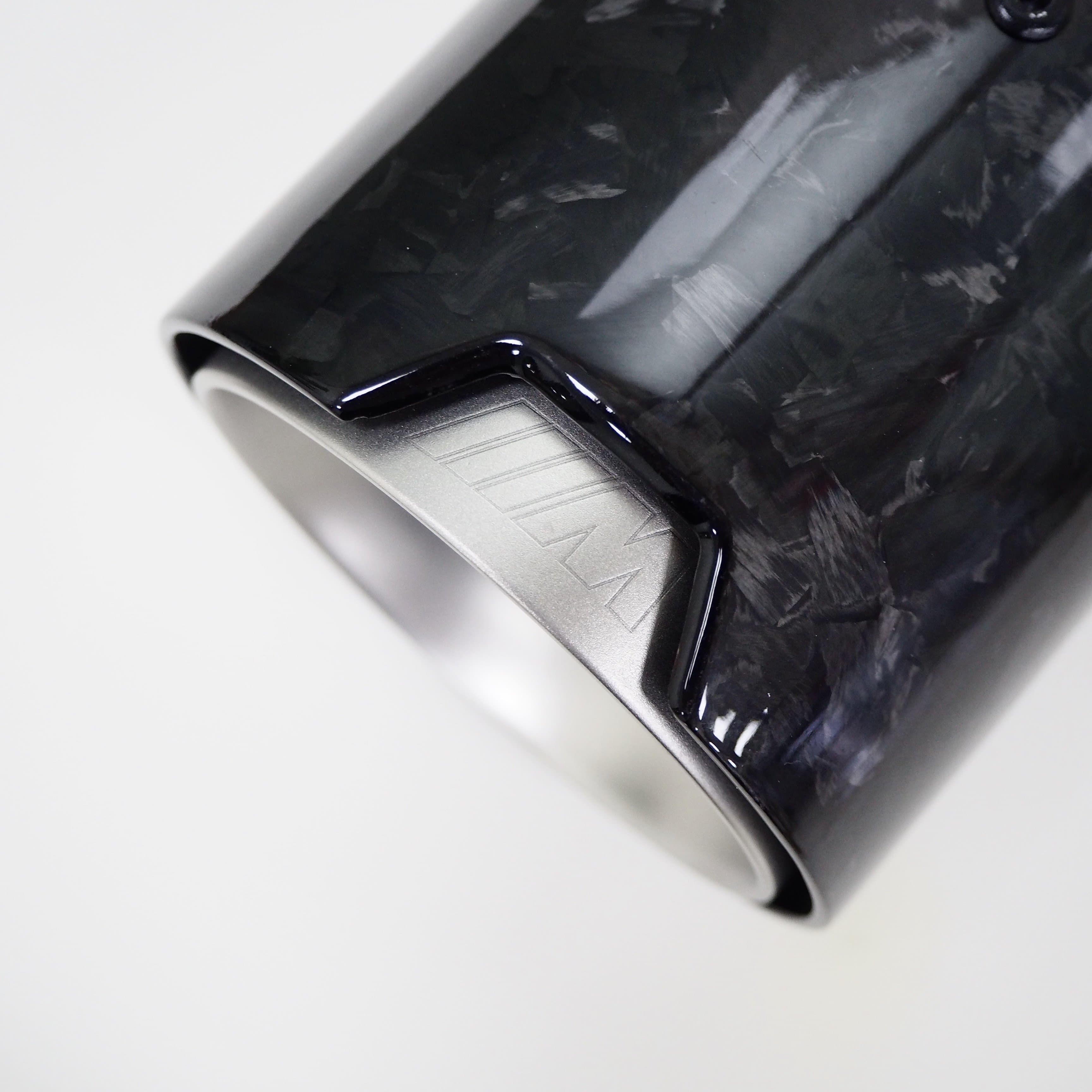 BMW M2/M2C (F87) Forged Carbon OEM M Performance Style Exhaust Tips - Twenty Two Tuning Exhaust Tips