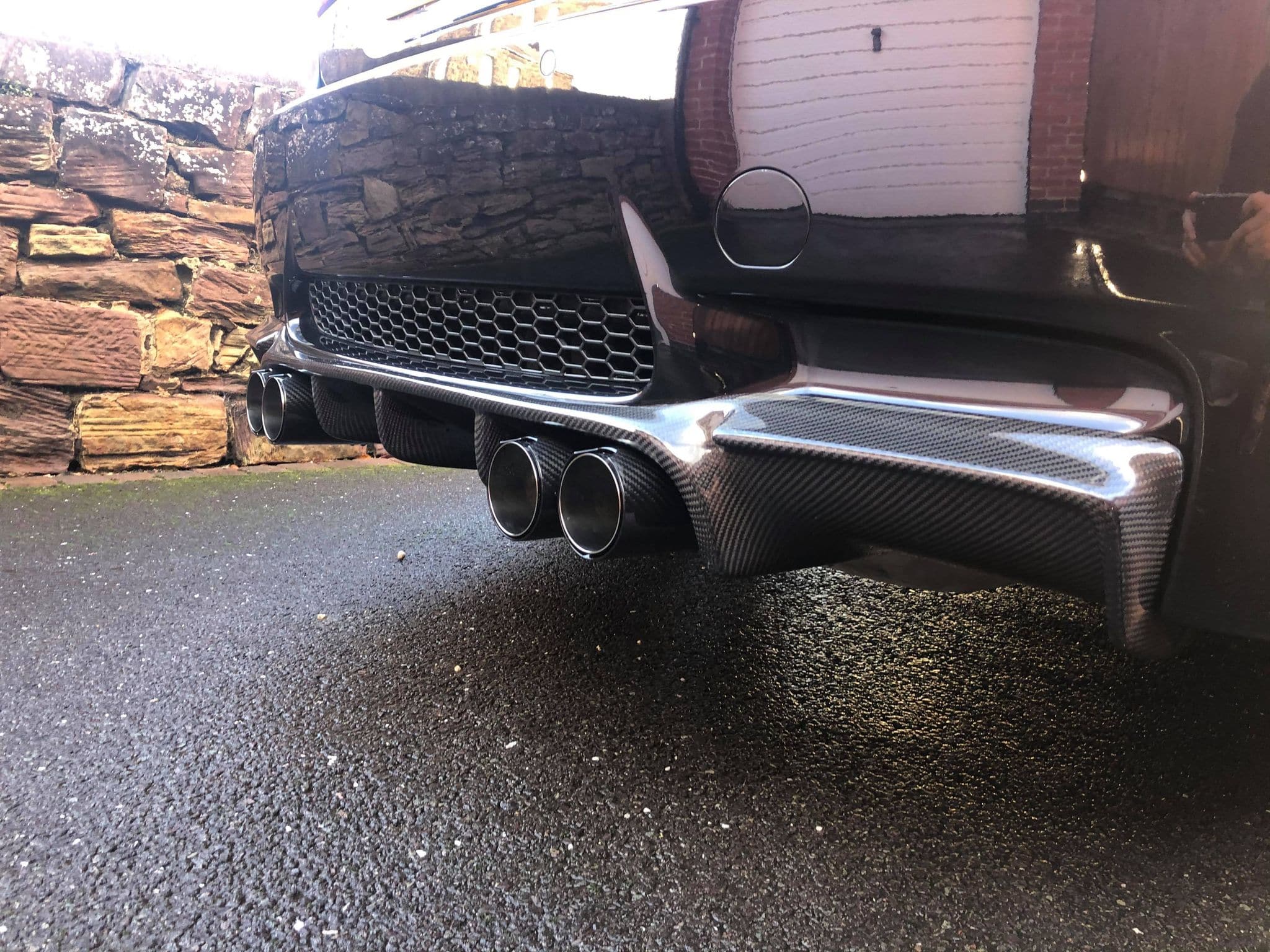 BMW M3 (E90/E92/E93) Vorsteiner Style Carbon Fibre Rear Diffuser - Twenty Two Tuning Rear Diffuser