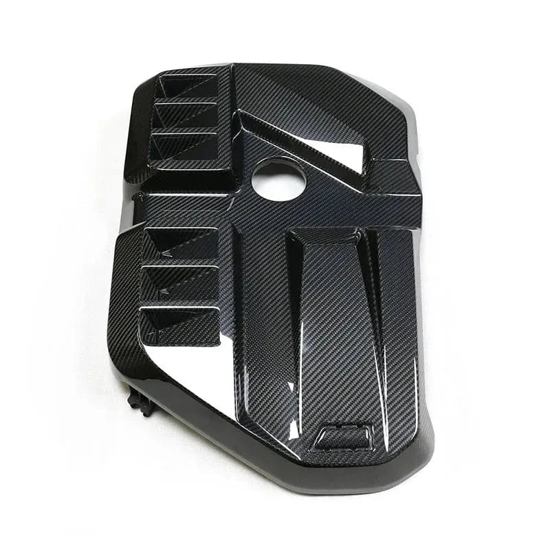 BMW M3 (G80/G81) (S58) M Performance Style Replacement Carbon Fibre Engine Cover - Twenty Two Tuning Engine Bay