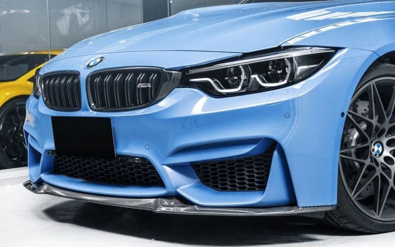 BMW M3/M4 (F80/F82/F83) CS Style Carbon Fibre Front Lip Spoiler - Twenty Two Tuning Front Lip
