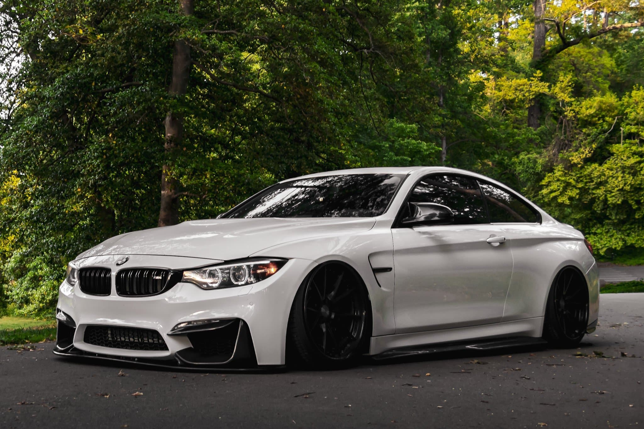 BMW M3/M4 (F80/F82/F83) M Performance Style Carbon Fibre Front Splitters - Twenty Two Tuning Front Lip