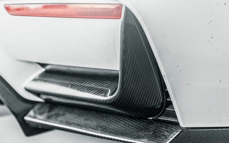 BMW M3/M4 (F80/F82/F83) M Performance Style Carbon Fibre Rear Bumper Canards - Twenty Two Tuning Rear Canards