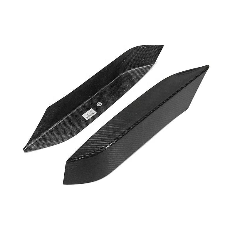 BMW M3/M4 (F80/F82/F83) M Performance Style Carbon Fibre Upper Bumper Trims - Twenty Two Tuning Front Canards/Bumper Inserts