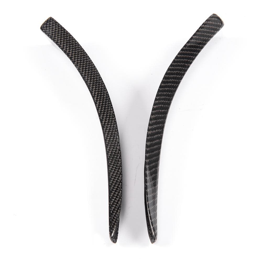 BMW M3/M4 (F80/F82/F83) M Style Carbon Fibre Front Bumper Canards - Twenty Two Tuning Front Canards/Bumper Inserts