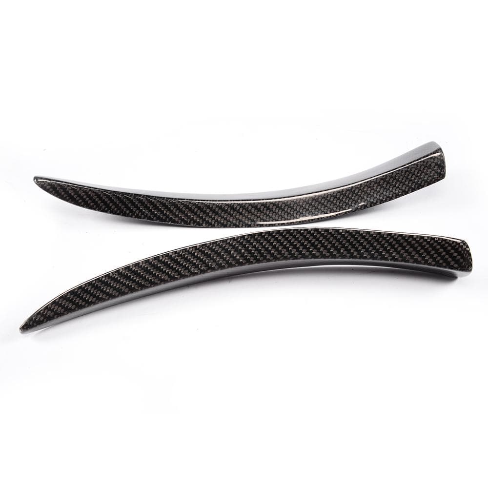 BMW M3/M4 (F80/F82/F83) M Style Carbon Fibre Front Bumper Canards - Twenty Two Tuning Front Canards/Bumper Inserts