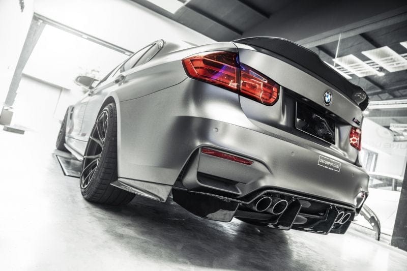 BMW M3/M4 (F80/F82/F83) PSM Style Carbon Fibre Rear Diffuser - Twenty Two Tuning Rear Diffuser
