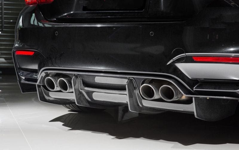 BMW M3/M4 (F80/F82/F83) PSM Style Carbon Fibre Rear Diffuser - Twenty Two Tuning Rear Diffuser