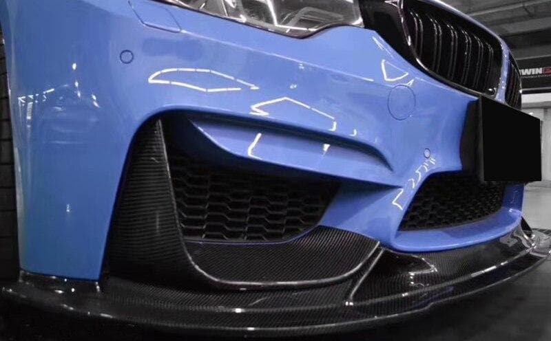 BMW M3/M4 (F80/F82/F83) R Style Carbon Fibre Front Lip Spoiler - Twenty Two Tuning Front Lip