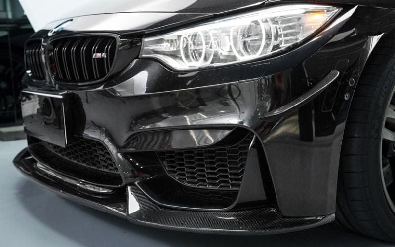 BMW M3/M4 (F80/F82/F83) VARIS Style Carbon Fibre Front Lip Spoiler - Twenty Two Tuning Front Lip