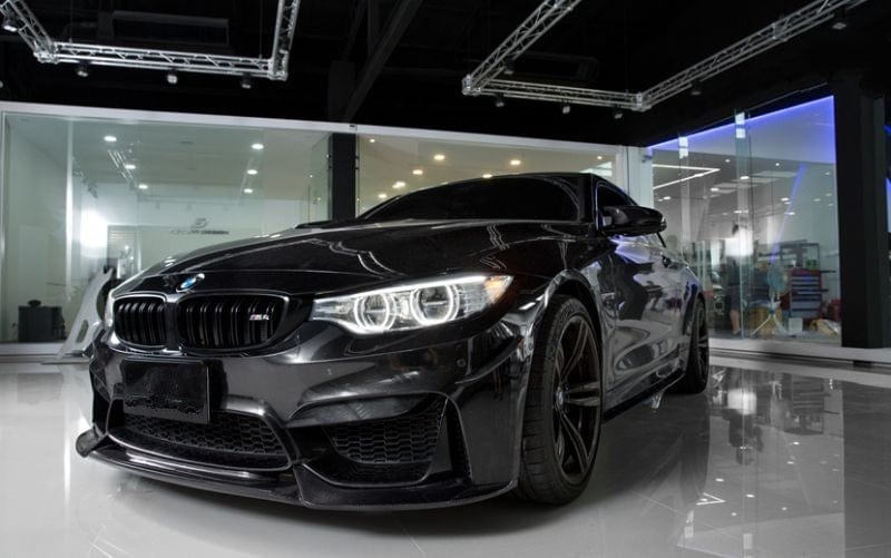 BMW M3/M4 (F80/F82/F83) VARIS Style Carbon Fibre Front Lip Spoiler - Twenty Two Tuning Front Lip
