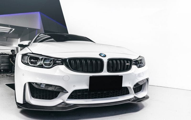 BMW M3/M4 (F80/F82/F83) Vorsteiner Style Carbon Fibre Front Lip Spoiler - Twenty Two Tuning Front Lip