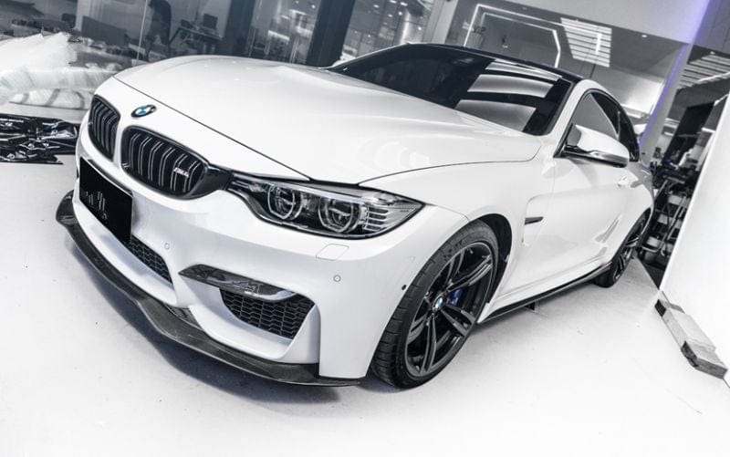 BMW M3/M4 (F80/F82/F83) Vorsteiner Style Carbon Fibre Front Lip Spoiler - Twenty Two Tuning Front Lip