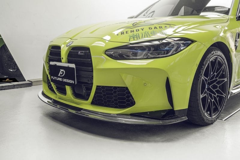 BMW M3/M4 Future Design Carbon Fibre Front Lip Spoiler (G80/G81/G82/G83) - Future Design Front Lip