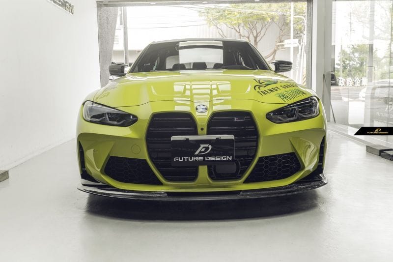 BMW M3/M4 Future Design Carbon Fibre Front Lip Spoiler (G80/G81/G82/G83) - Future Design Front Lip