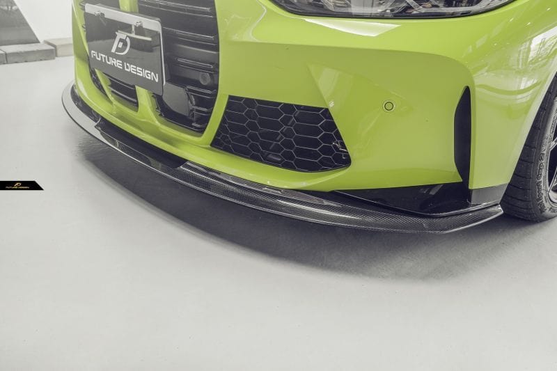 BMW M3/M4 Future Design Carbon Fibre Front Lip Spoiler (G80/G81/G82/G83) - Future Design Front Lip