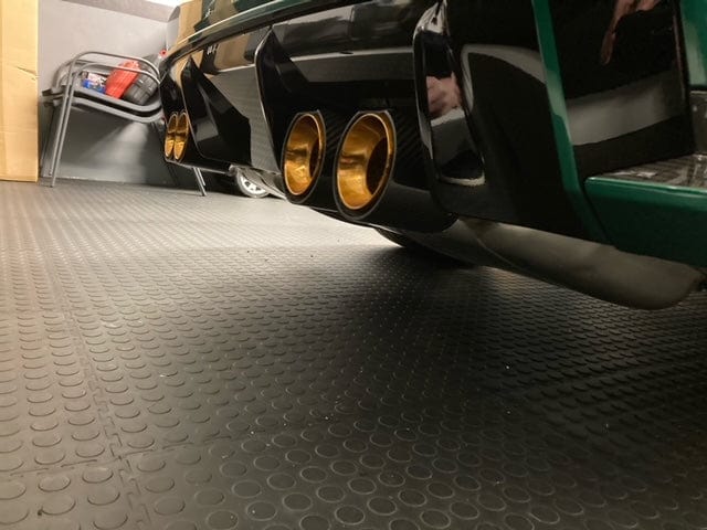 BMW M3/M4 Gold M Performance Style Carbon Fibre Exhaust Tips (G80/G81/G82/G83) - Twenty Two Tuning Exhaust Tips