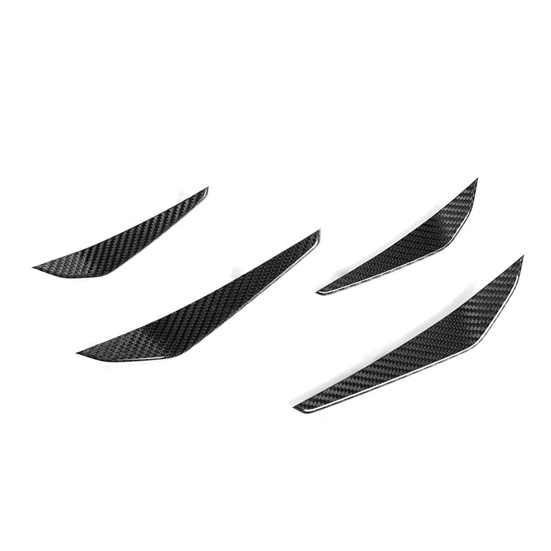 BMW M3/M4 M Performance Style Carbon Fibre Front Canards (G80/G81/G82/G83) - Twenty Two Tuning Front Canards/Bumper Inserts