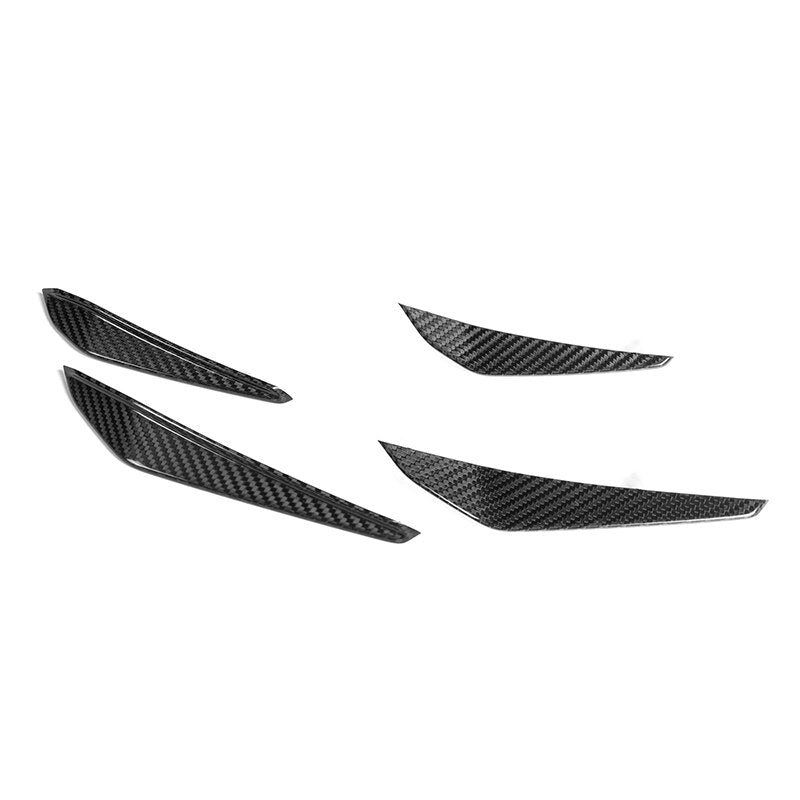 BMW M3/M4 M Performance Style Carbon Fibre Front Canards (G80/G81/G82/G83) - Twenty Two Tuning Front Canards/Bumper Inserts
