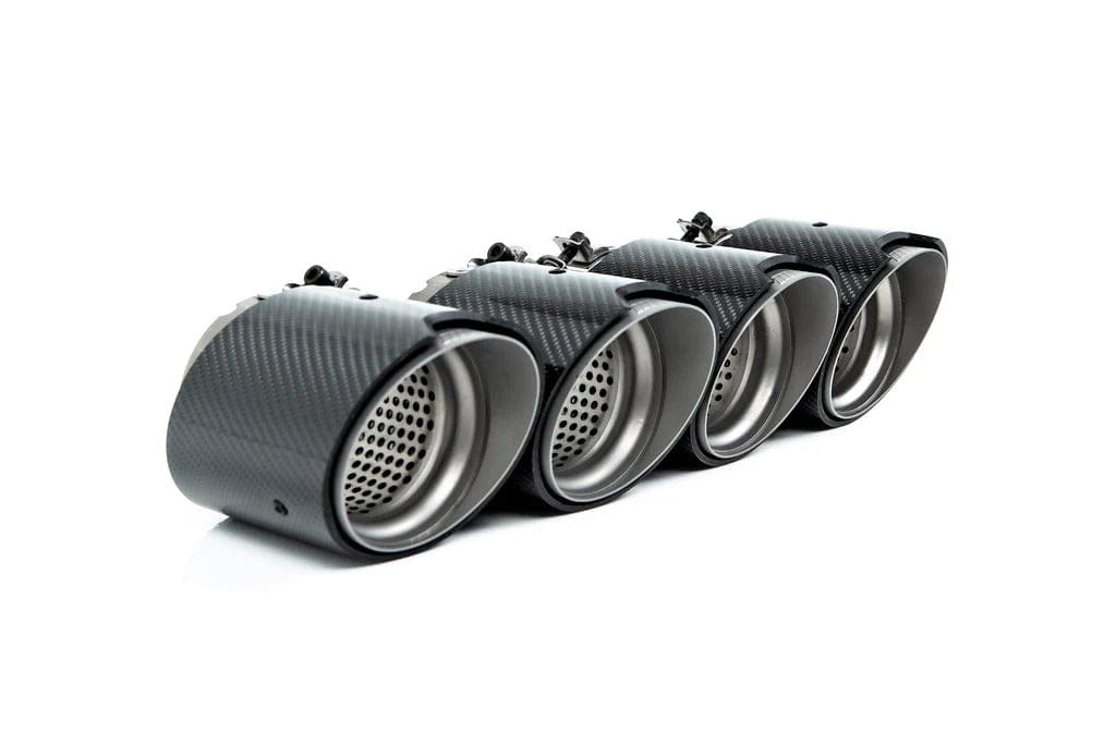 BMW M3/M4 OEM+ M Performance Style Carbon Fibre Exhaust Tips (G80/G81/G82/G83) - Twenty Two Tuning Exhaust Tips