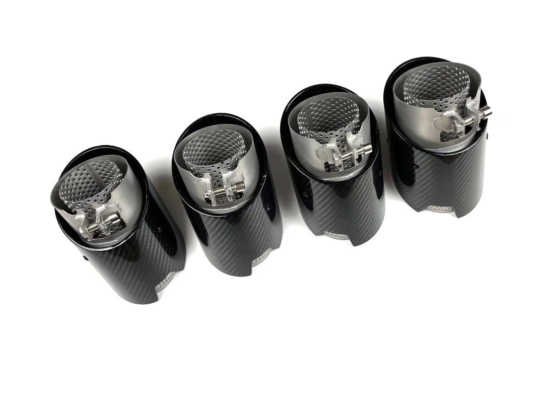 BMW M3/M4 OEM+ M Performance Style Carbon Fibre Exhaust Tips (G80/G81/G82/G83) - Twenty Two Tuning Exhaust Tips