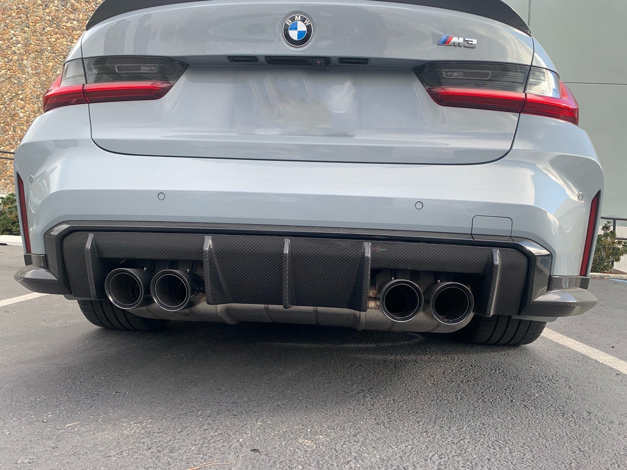 BMW M3/M4 OEM Style Carbon Fibre Rear Diffuser (G80/G81/G82/G83) - Twenty Two Tuning Rear Diffuser