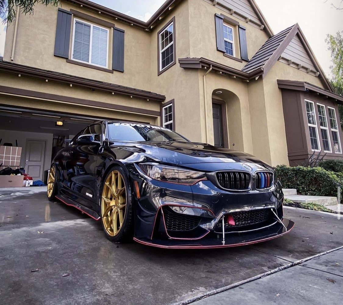 BMW M3/M4 PSM Style Carbon Fibre Side Skirts (F80/F82/F83) - Twenty Two Tuning Side Skirts
