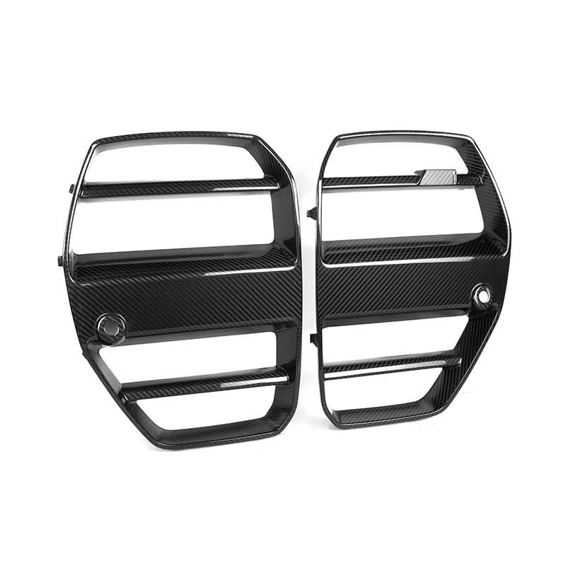 BMW M3/M4 Street Fighter Style Carbon Fibre Replacement Front Grille (G80/G81/G82/G83) - Twenty Two Tuning Front Grille