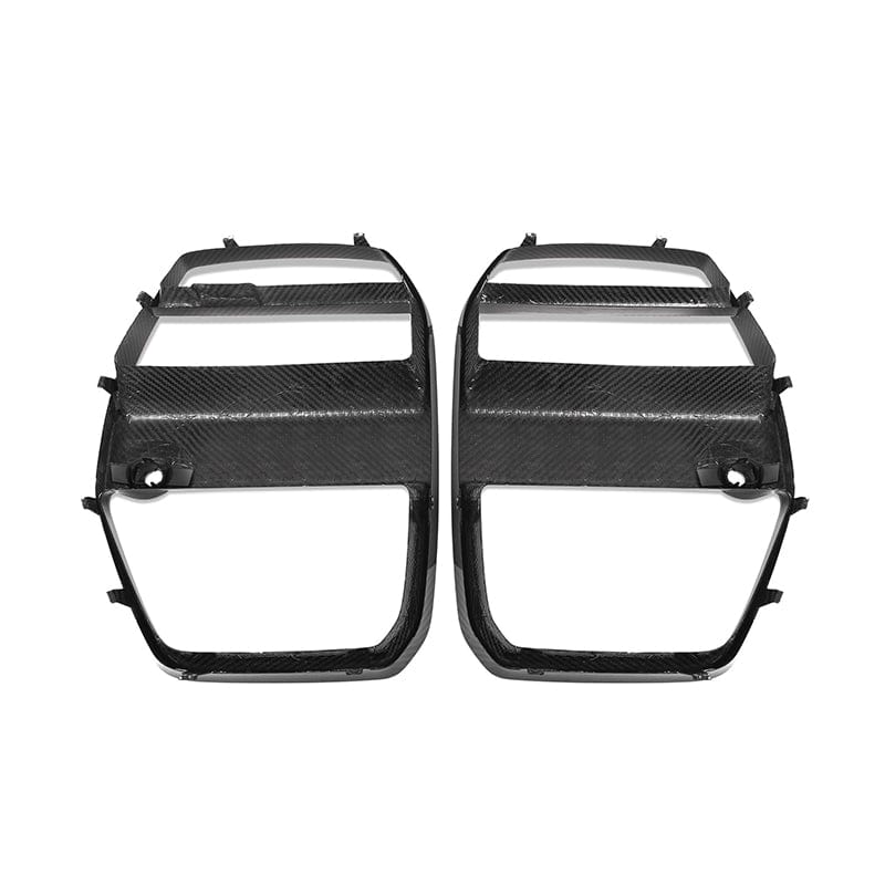 BMW M3/M4 Vorsteiner Style Carbon Fibre Replacement Front Grille (G80/G81/G82/G83) - Twenty Two Tuning Front Grille