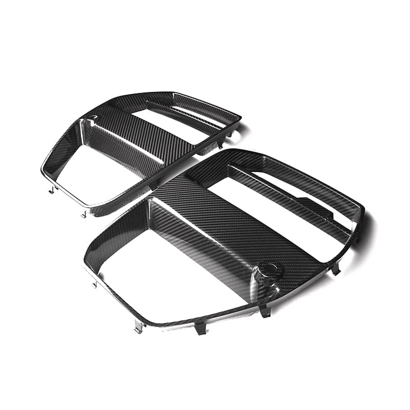 BMW M3/M4 Vorsteiner Style Carbon Fibre Replacement Front Grille (G80/G81/G82/G83) - Twenty Two Tuning Front Grille